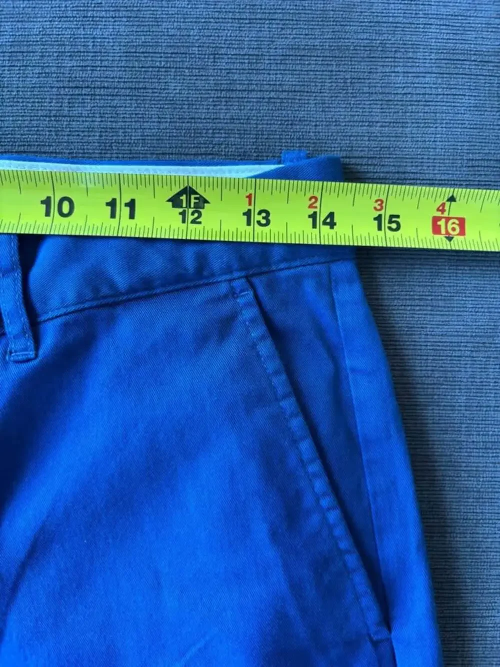 NWT Crewcuts J.Crew Boys Flat Front Chino Shorts Blue Size 14